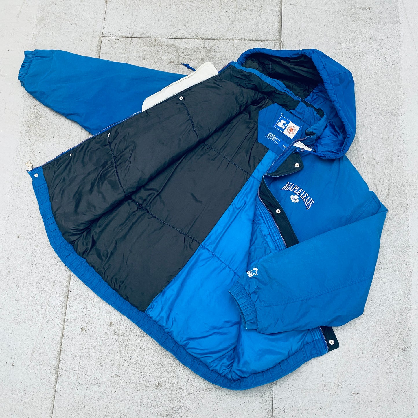 Toronto Maple Leafs: 1990's Fullzip Starter Parka Jacket (L)