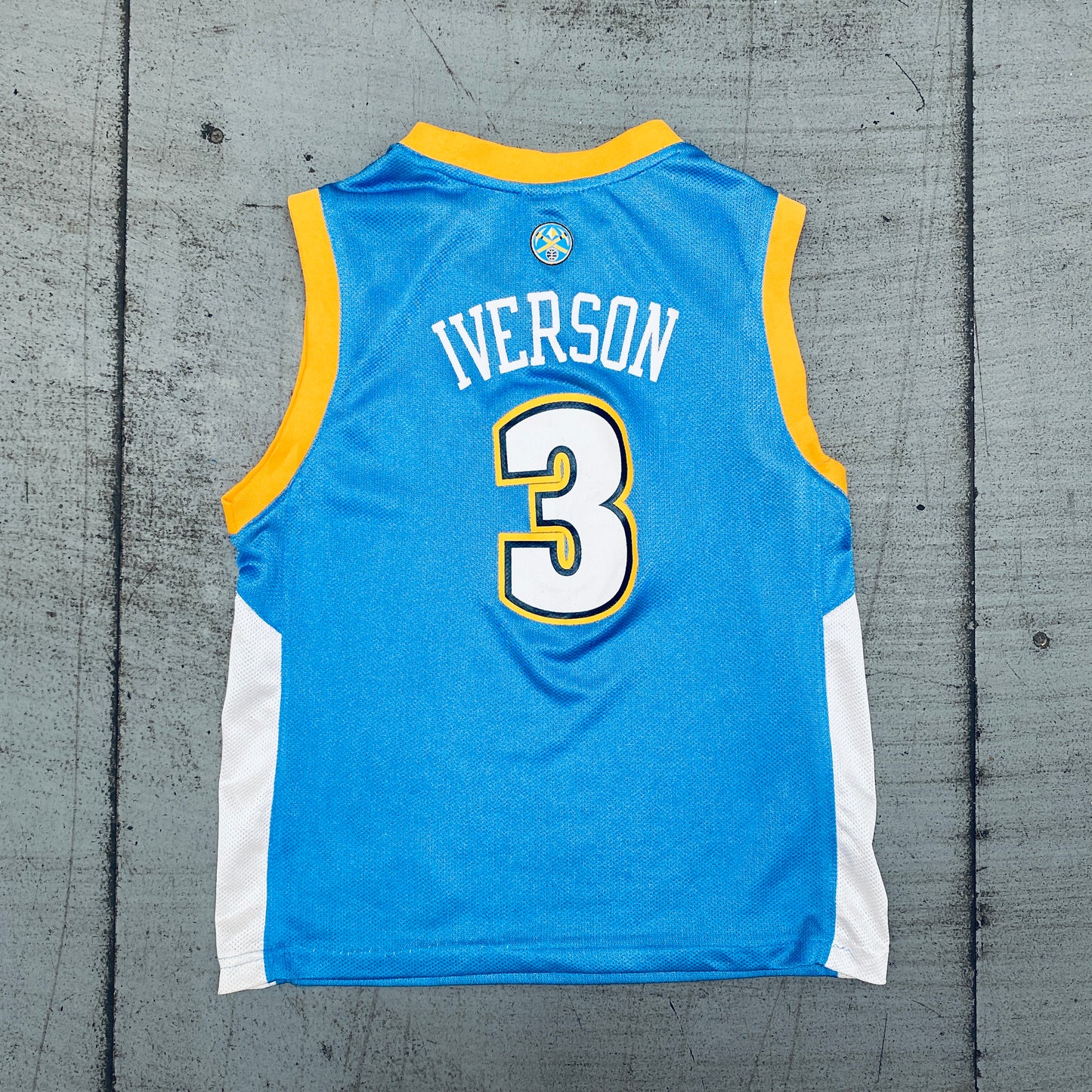 Denver Nuggets: Allen Iverson 2006/07 Blue Adidas Jersey (Child)