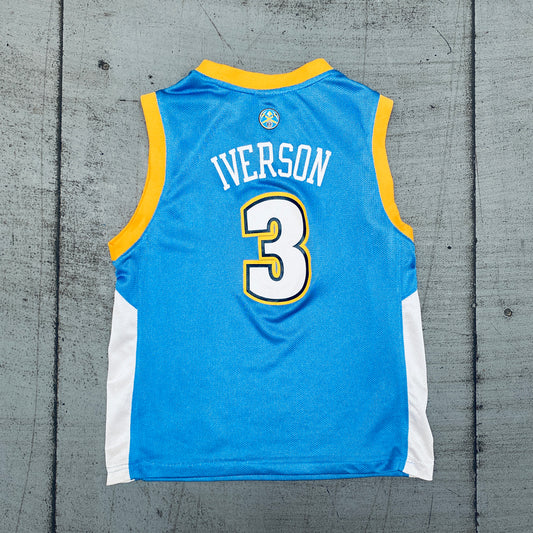 Denver Nuggets: Allen Iverson 2006/07 Blue Adidas Jersey (Child)