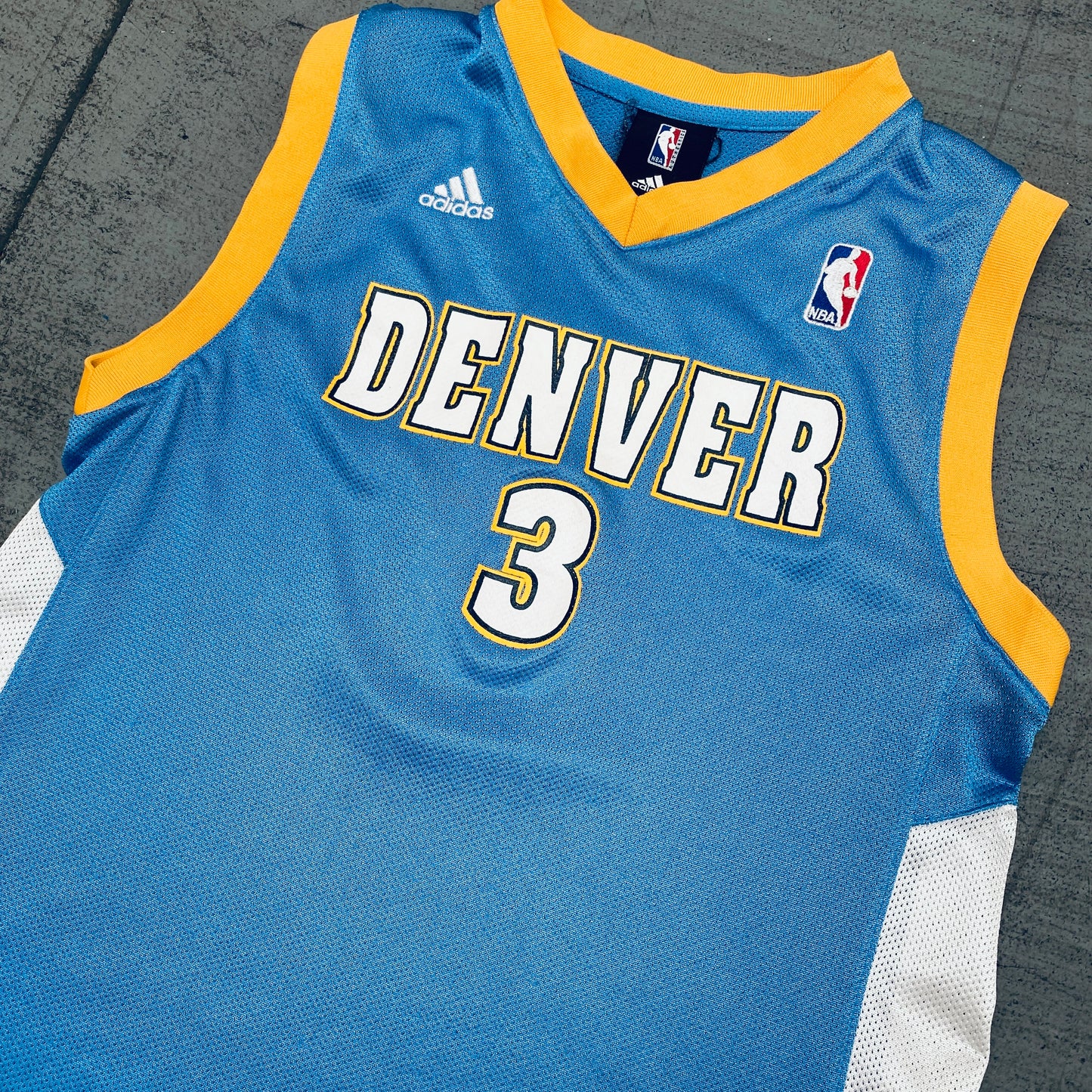 Denver Nuggets: Allen Iverson 2006/07 Blue Adidas Jersey (Child)