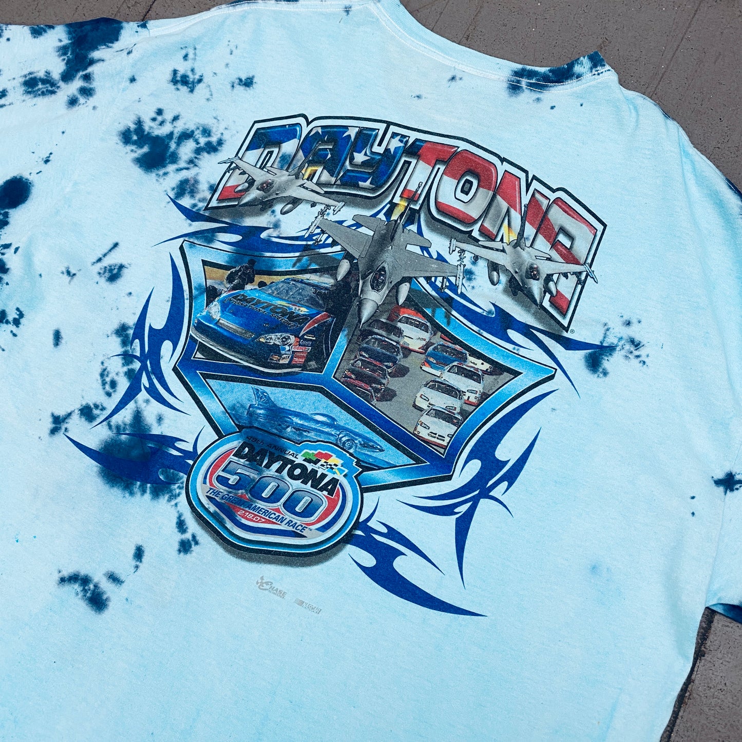 NASCAR: 2007 "49th Daytona 500" Tie-Dye Chase Authentics Tee (XL)