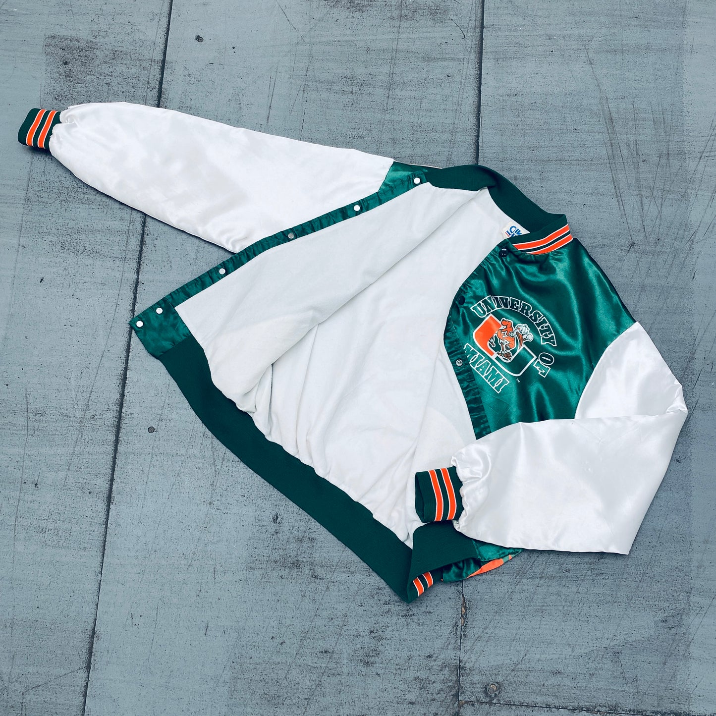 Miami Hurricanes: 1990's Chalk Line Fanimation Bomber Jacket (XL)