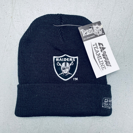 Los Angeles Raiders: 1990's Deadstock Campri Embroidered Beanie - BNWT!