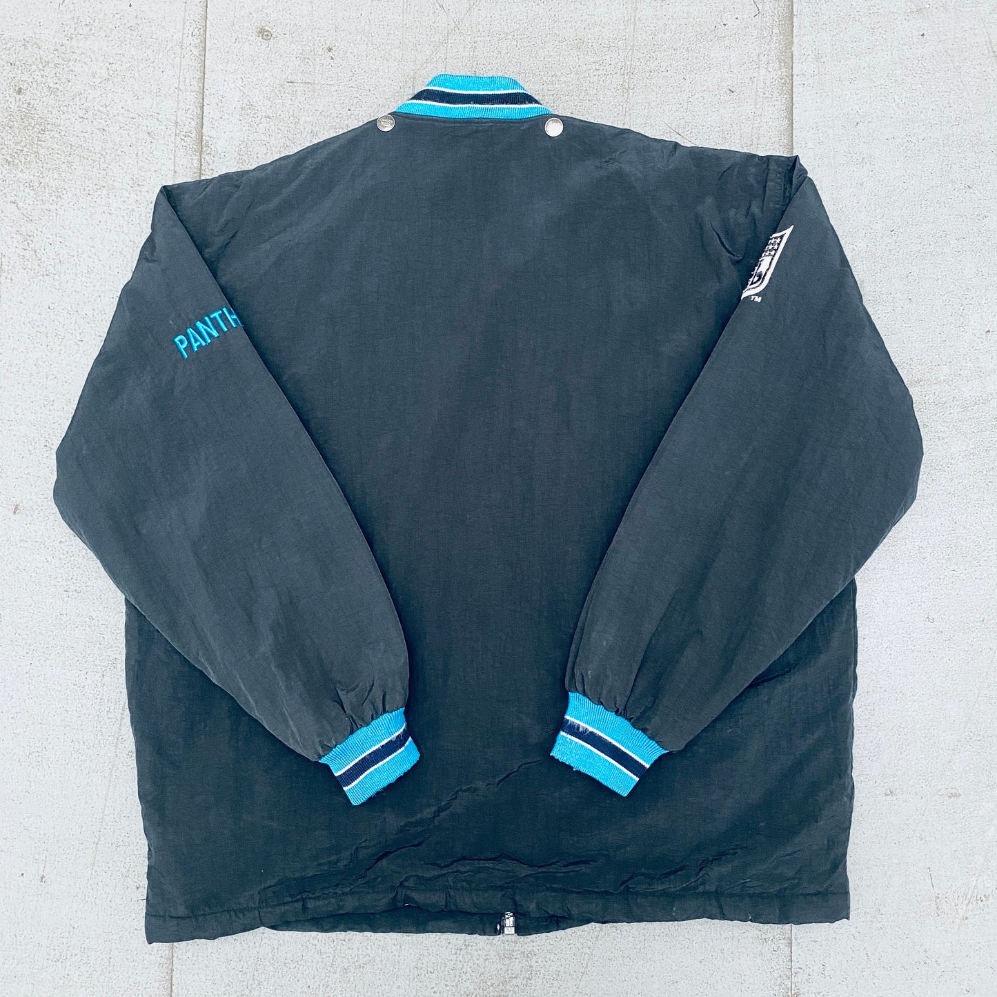 Carolina Panthers: 1990's Campri Fullzip Coach Jacket (L)