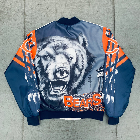 Chicago Bears: 1990's Chalk Line Fanimation Bomber Jacket (M)