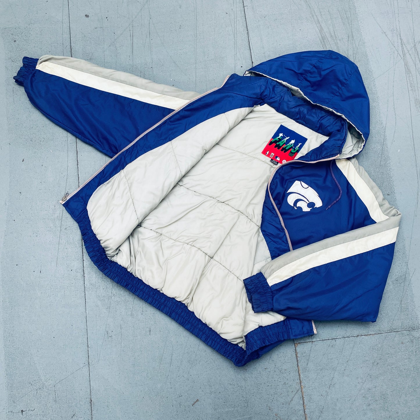 Kansas State Wildcats: 1990's Reverse Spellout Fullzip Jacket (XL)