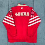 San Francisco 49ers: 1990's Fullzip Proline Starter Chavron Jacket (XL)