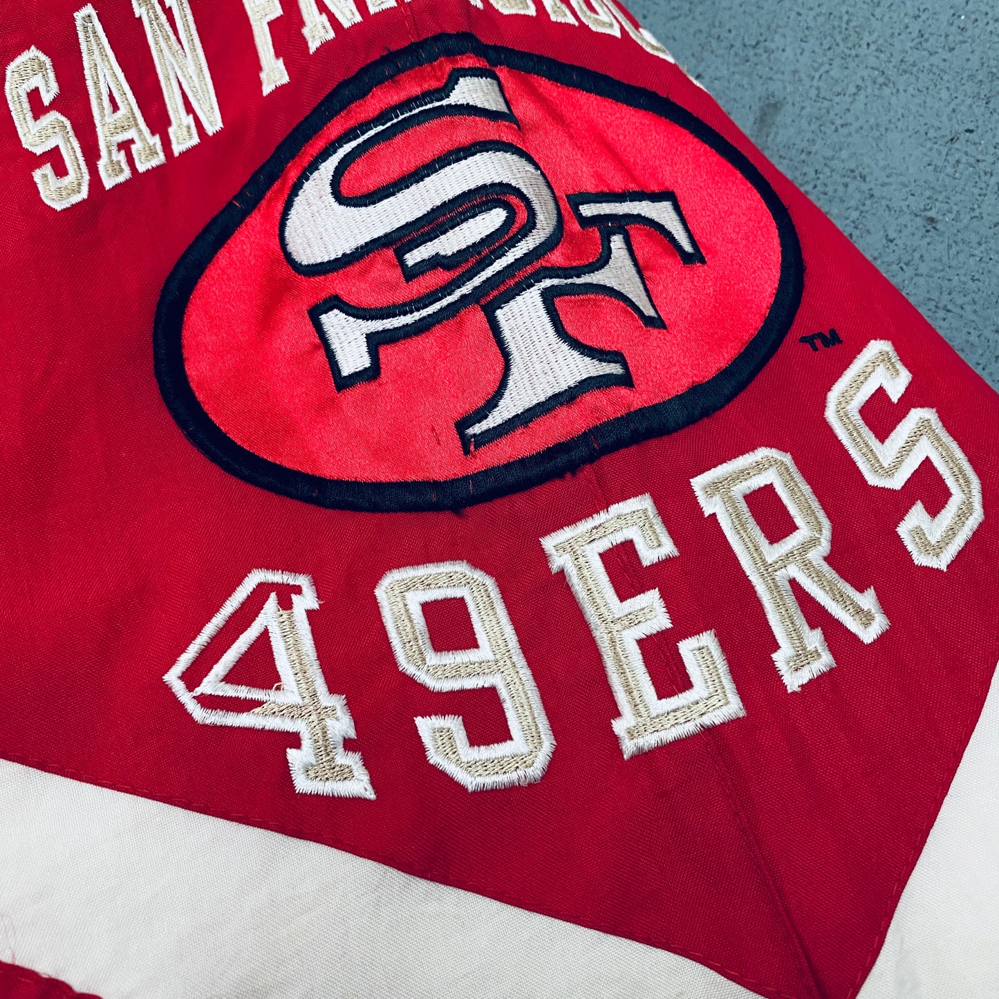 San Francisco 49ers: 1990's Fullzip Proline Starter Chavron Jacket (XL)