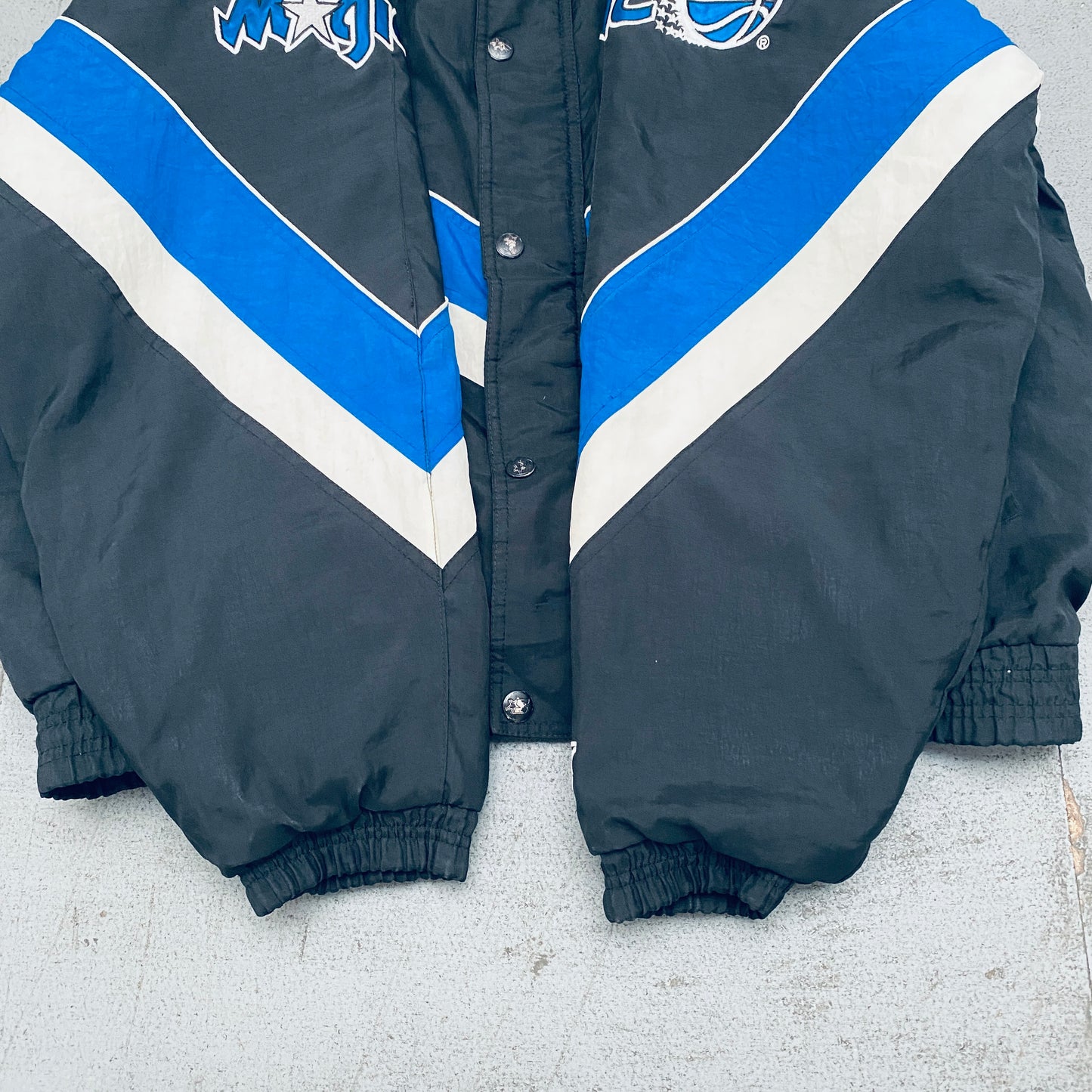 Orlando Magic: 1990's Fullzip NBA Authentics Starter Chevron Jacket (L)