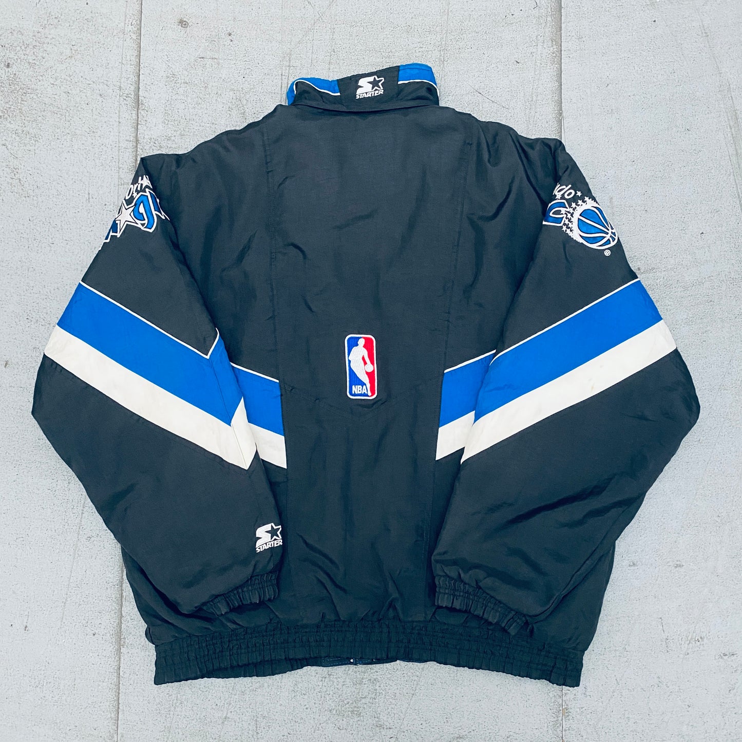 Orlando Magic: 1990's Fullzip NBA Authentics Starter Chevron Jacket (L)