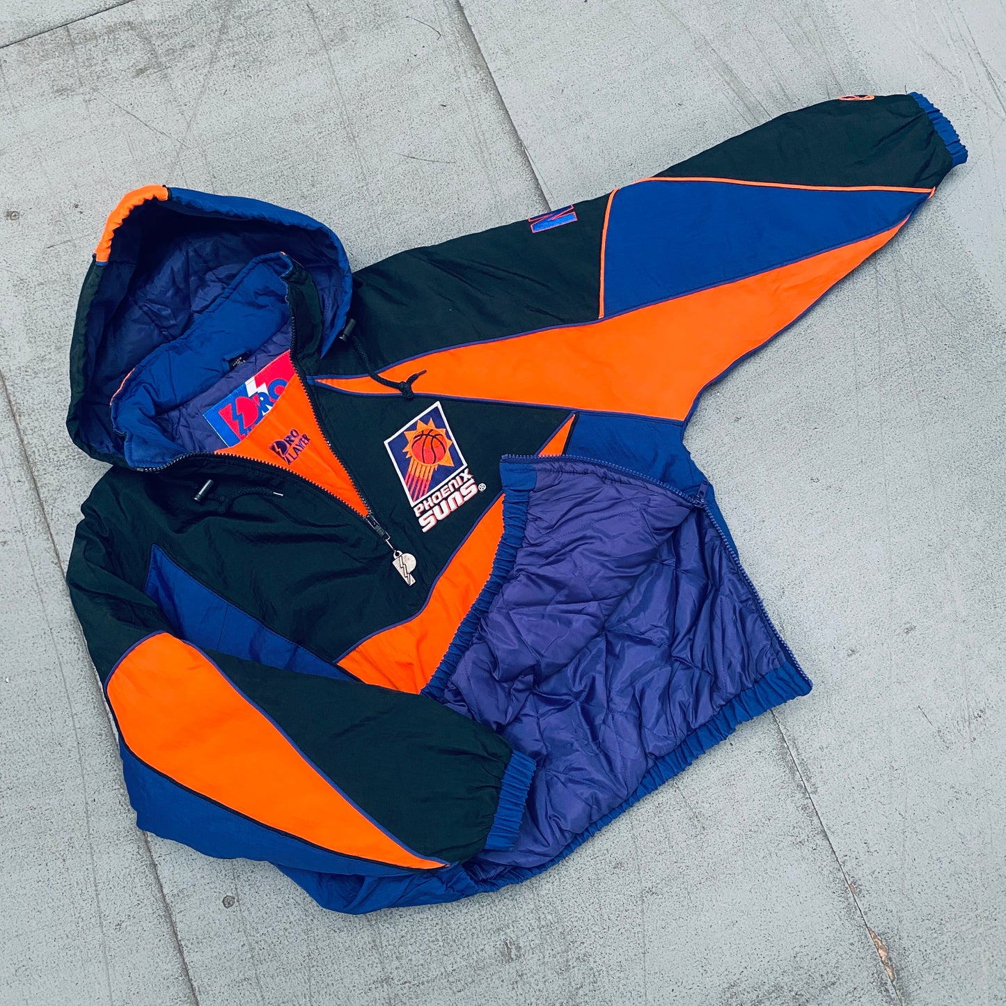 Phoenix Suns: 1990's Pro Player 1/4 Zip Jacket (XS/S)