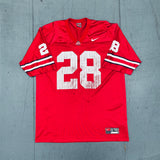 THE Ohio State Buckeyes: No. 28 "Beanie Wells" Nike Jersey (L)