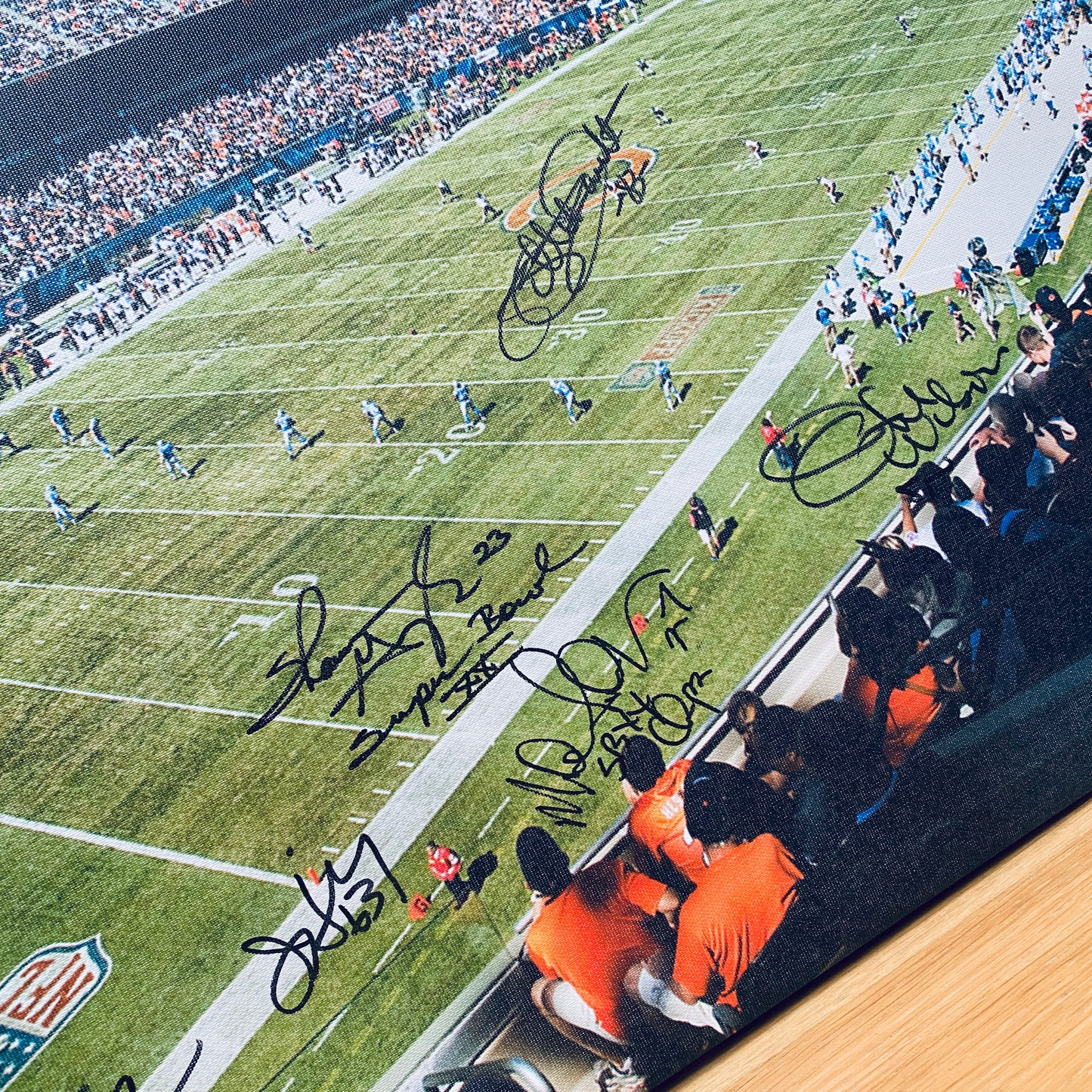 Chicago Bears: 1985 Super Bowl XX Championship Team Signed Soldier Field Print