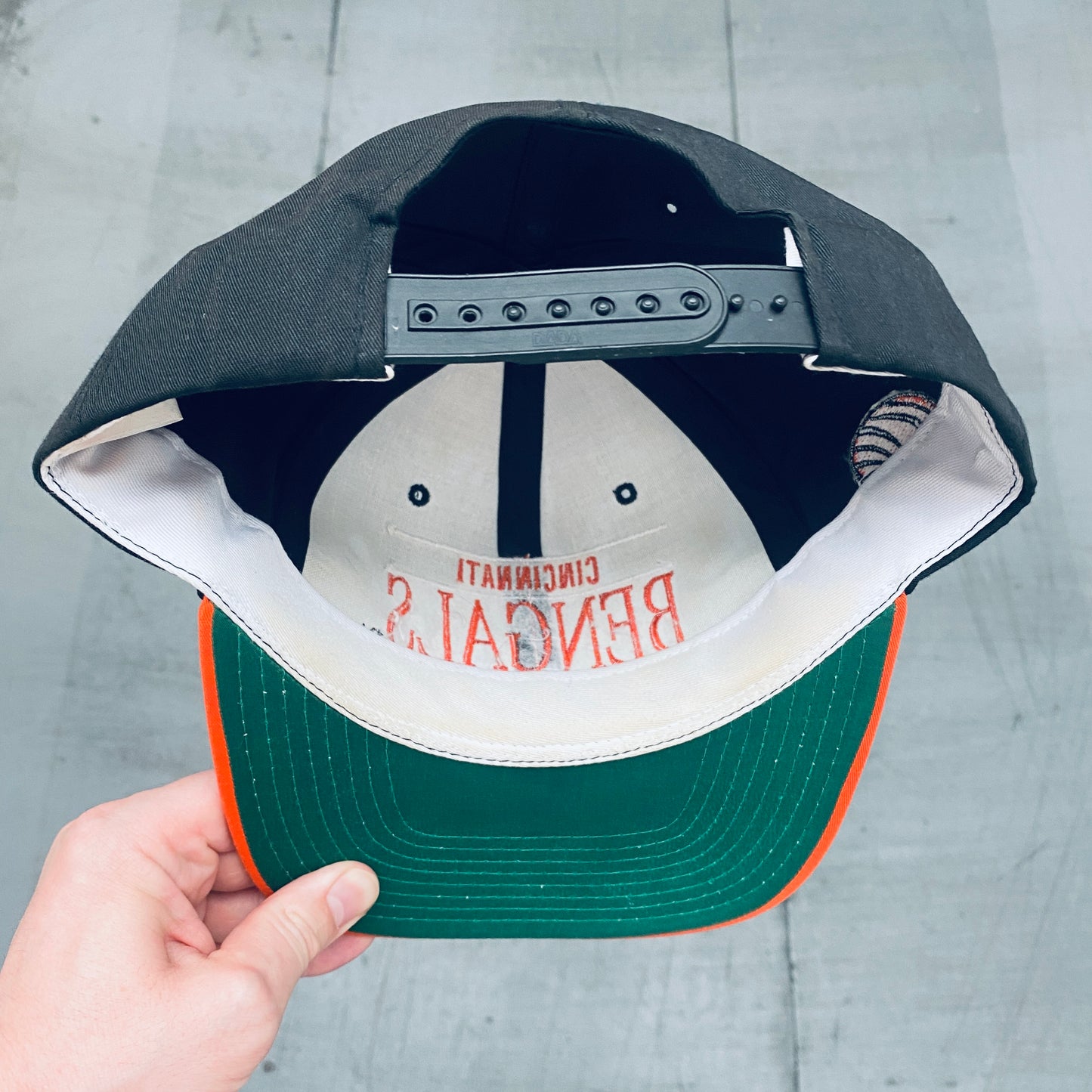 Cincinnati Bengals: 1990's Embroidered Spellout Snapback