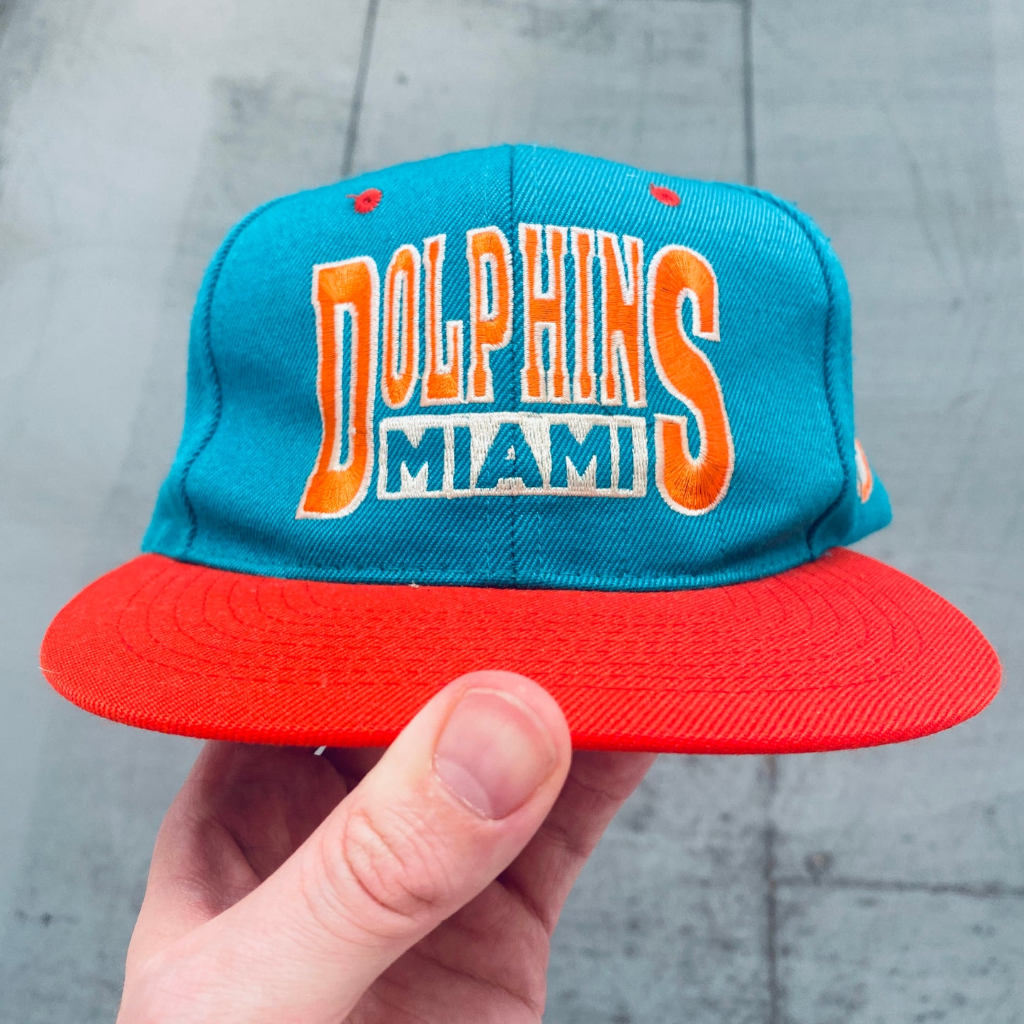 Miami Dolphins: 1990's Embroidered Spellout Snapback