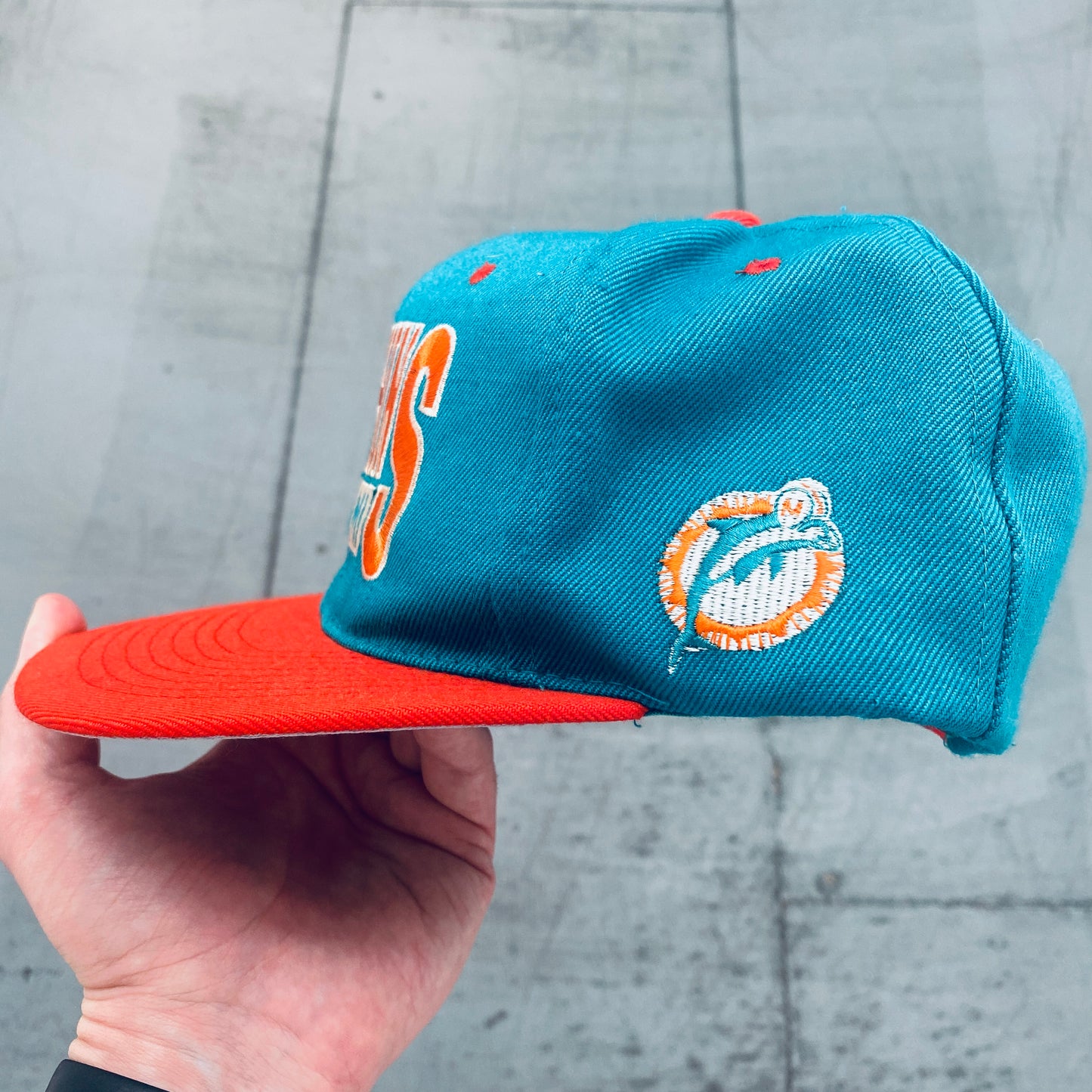 Miami Dolphins: 1990's Embroidered Spellout Snapback