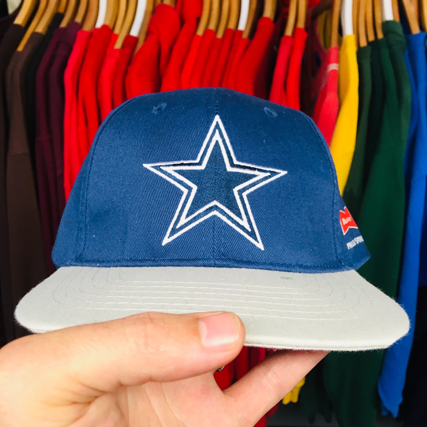 Dallas Cowboys: NFL x Budweiser Promotional Throwback Snap - DEADSTOCK!